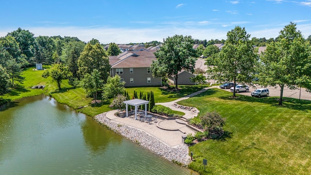 1734 Weatherstone Dr, Ann Arbor, MI 48108 - bird's eye view of a large body of water