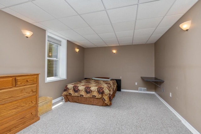 23103 13 Mile Rd, Big Rapids, MI 49307 - bedroom with carpet and a paneled ceiling