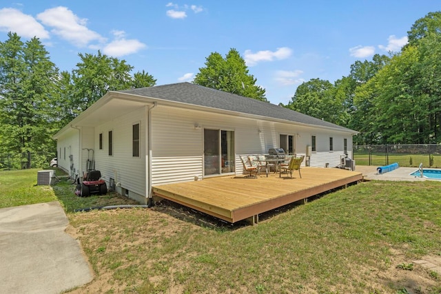 23103 13 Mile Rd, Big Rapids, MI 49307 - rear view of property featuring a deck