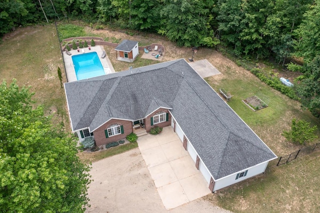23103 13 Mile Rd, Big Rapids, MI 49307 - view from above of property featuring a pool