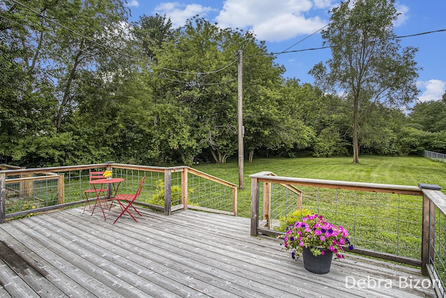 17929 S River Rd, Three Rivers, MI 49093 - deck with a lawn