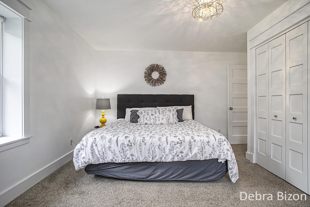17929 S River Rd, Three Rivers, MI 49093 - bedroom with carpet and a closet
