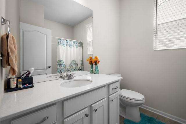 4814 Cranston Rd Unit 86, Canton, MI 48188 - bathroom featuring vanity, a shower with shower curtain, and tile patterned flooring