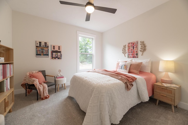 1717 Toscana St, Kalamazoo, MI 49009 - carpeted bedroom with ceiling fan and baseboards
