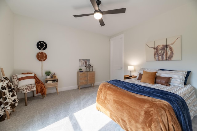 1717 Toscana St, Kalamazoo, MI 49009 - carpeted bedroom featuring a ceiling fan and baseboards