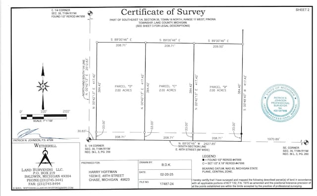 4ACRES E 48th St, Chase, MI 49623