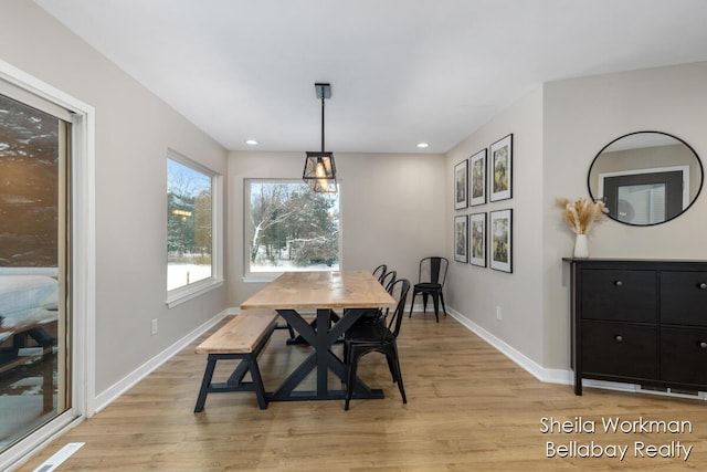 1932 Buehler Rd, Hastings, MI 49058 - dining room featuring light wood finished floors and recessed lighting
