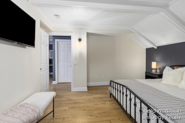 1932 Buehler Rd, Hastings, MI 49058 - bedroom with light wood-style floors and vaulted ceiling