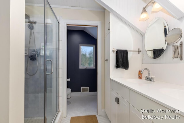 1932 Buehler Rd, Hastings, MI 49058 - full bath with double vanity and a stall shower