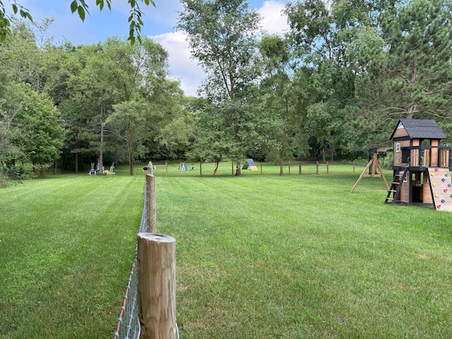 1932 Buehler Rd, Hastings, MI 49058 - view of yard with a playground