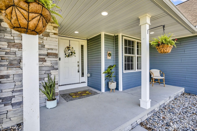 9430 Island Lake Rd, Dexter, MI 48130 - doorway to property with a porch