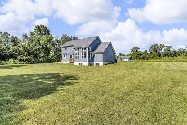 9430 Island Lake Rd, Dexter, MI 48130 - view of side of property with a lawn