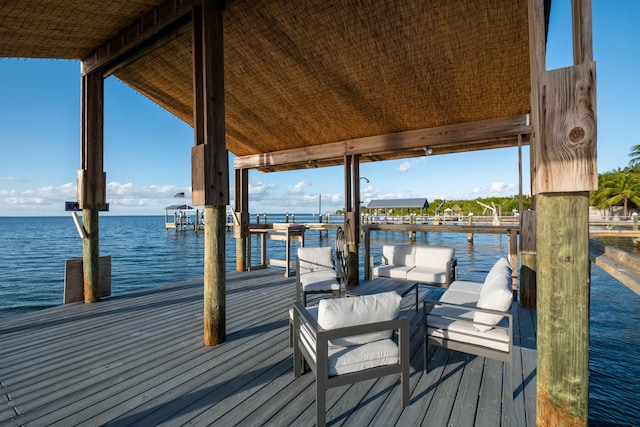 87950 Overseas Hwy, Islamorada, FL 33036 - dock featuring a water view and boat lift