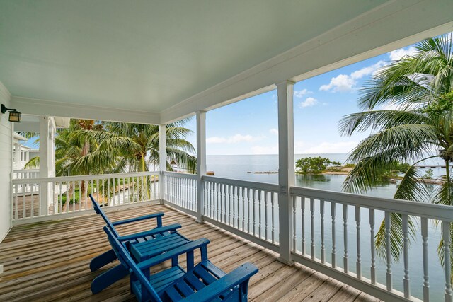 2600 Overseas Hwy Unit 87, Marathon, FL 33050 - wooden deck with a water view