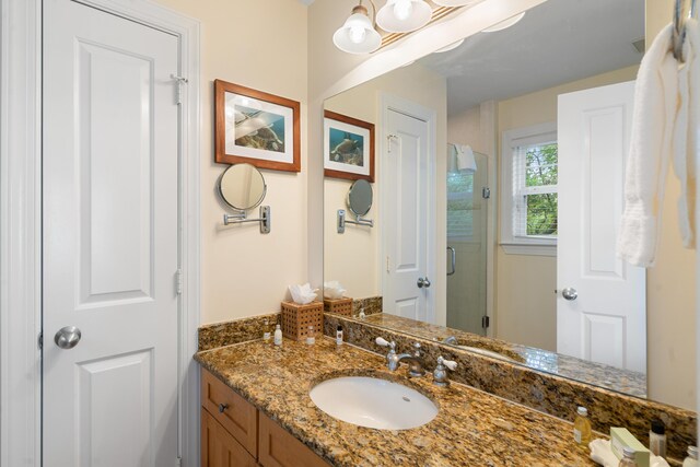 2600 Overseas Hwy Unit 87, Marathon, FL 33050 - bathroom featuring a shower with door and vanity