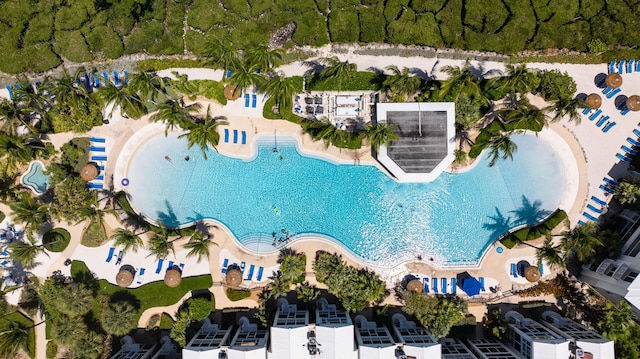 97501 Overseas Hwy Unit 131, Key Largo, FL 33037 - drone / aerial view of a pool area