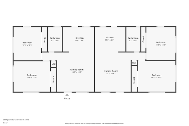 230 Apache St, Tavernier, FL 33070 - view of floor plan / room layout