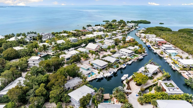 230 Apache St, Tavernier, FL 33070 - aerial perspective of suburban area featuring a large body of water