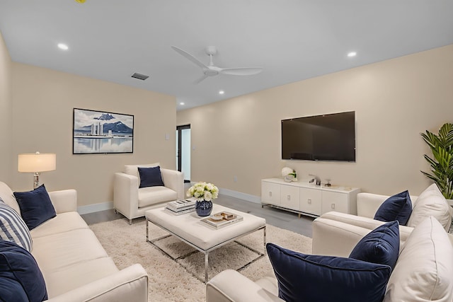 793 Oceana Ave, Key Largo, FL 33037 - living area with ceiling fan and recessed lighting