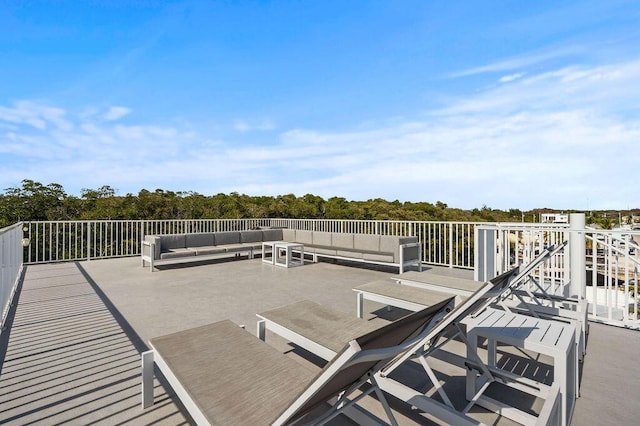 view of patio with outdoor lounge area