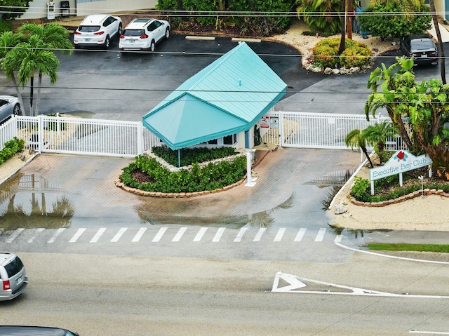 exterior space with a gate and fence