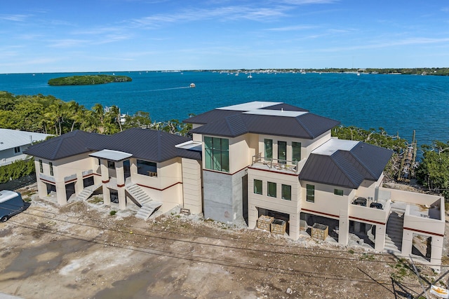 25 Mutiny Pl, Key Largo, FL 33037 - view from above of property with a nearby body of water