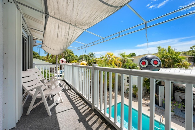 view of balcony