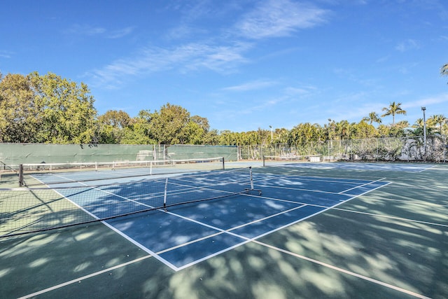 view of tennis court