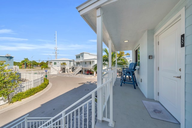 balcony with a porch