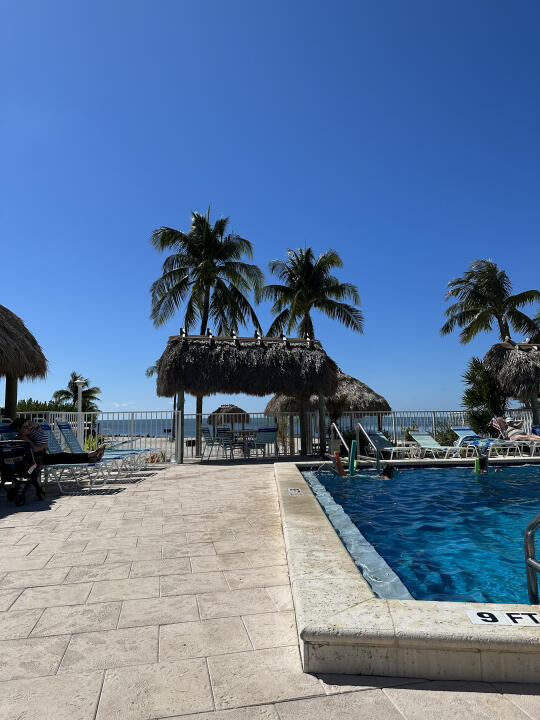 view of pool with a water view, a patio area, and a gazebo