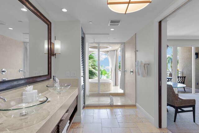 bathroom featuring vanity