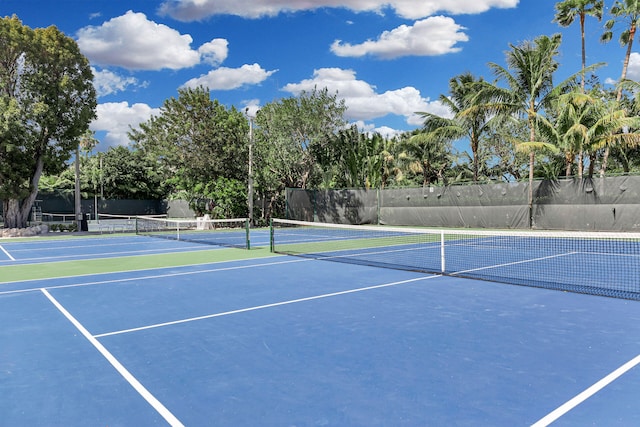 view of tennis court