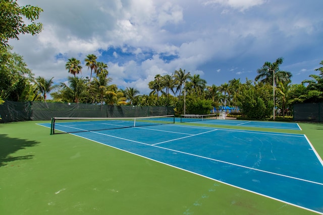 view of sport court