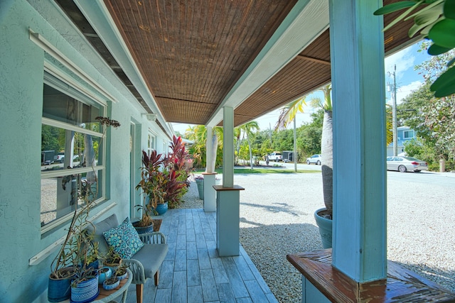 view of patio with a porch