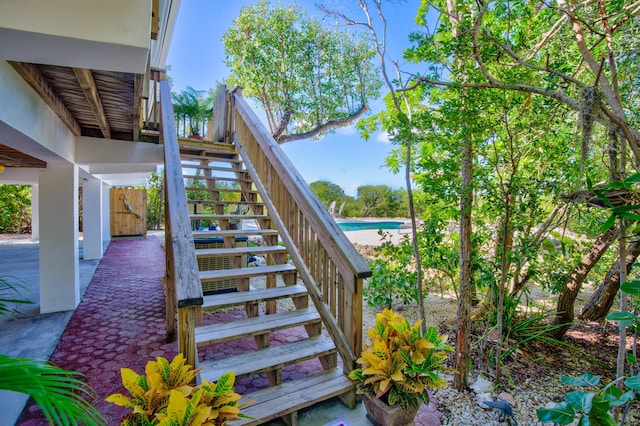 view of staircase