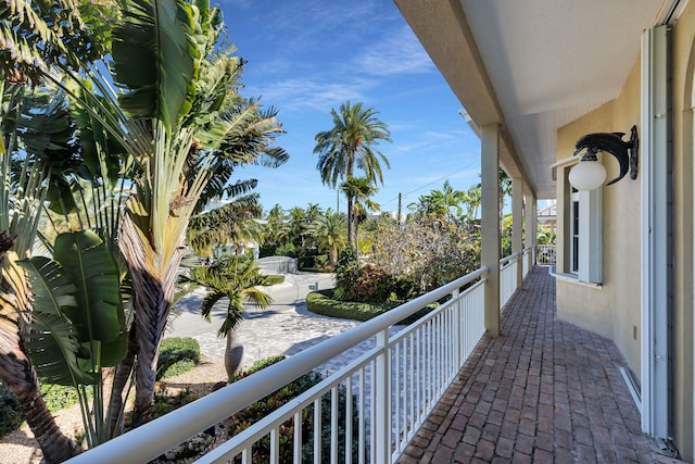 view of balcony