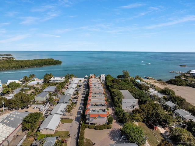 12400 Overseas Hwy Unit 9, Marathon, FL 33050 - drone / aerial view featuring a water view