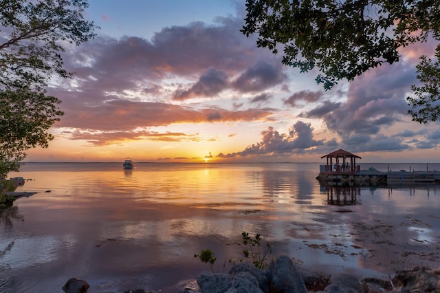 104500 Overseas Hwy Unit B202, Key Largo, FL 33037 - water view with a gazebo