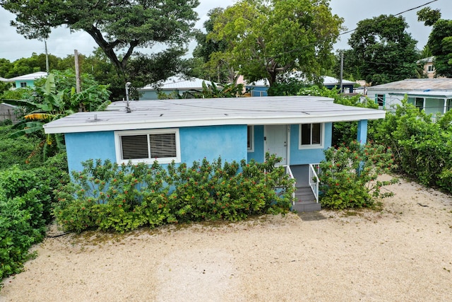 view of front of home