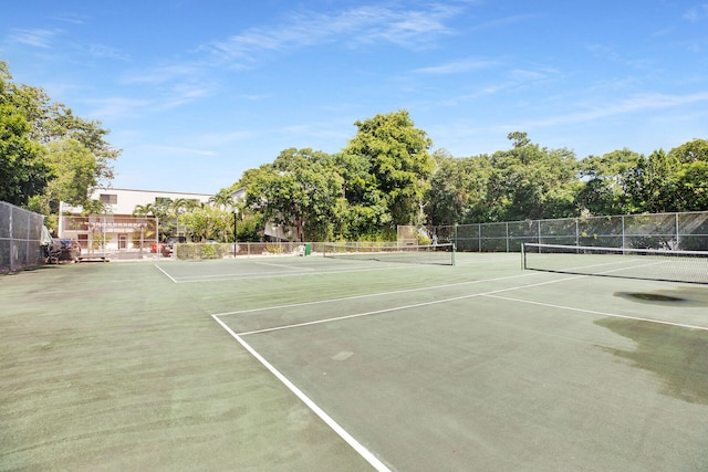 view of sport court