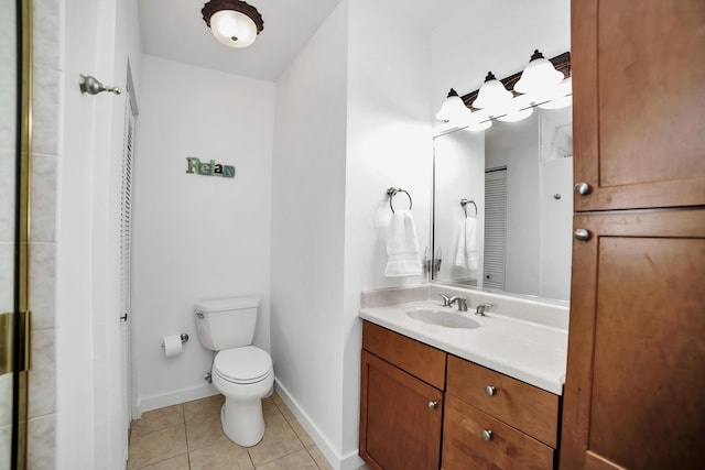 11554 5th Ave, Ocean, Marathon, FL 33050 - full bathroom with vanity, toilet, tile patterned flooring, and baseboards