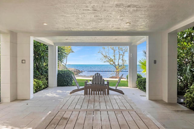 82779 Old Hwy Unit 21, Islamorada, FL 33036 - view of patio with a water view