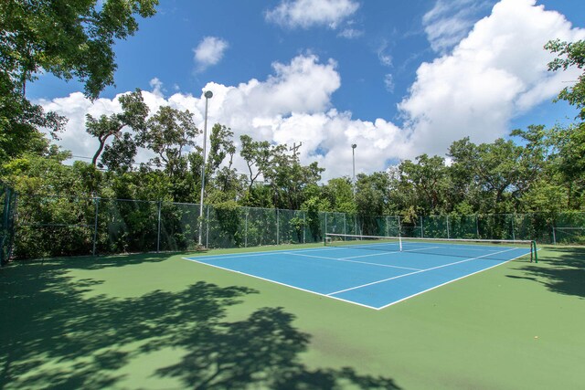 view of tennis court