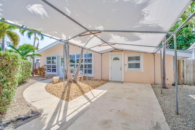 exterior space featuring fence