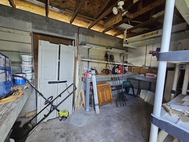 view of storage room