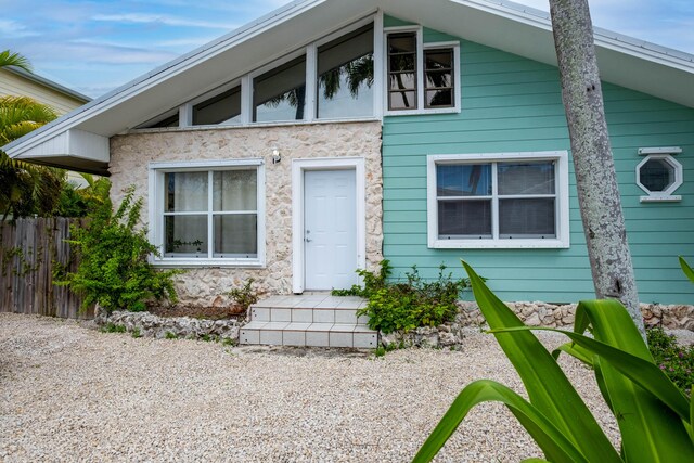 view of front of home