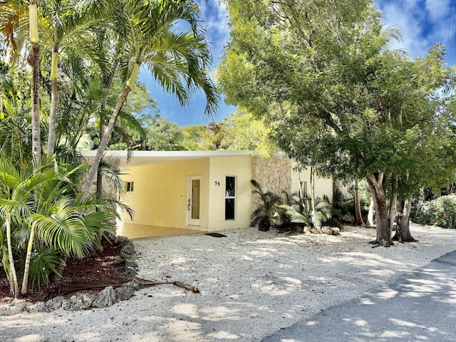 view of front of home