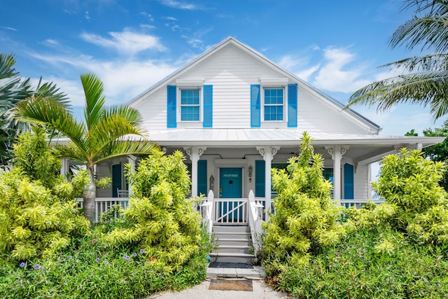 view of front of home featuring a porch