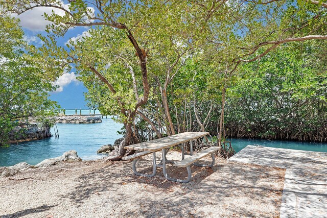 71 N Bay Harbor Dr, Key Largo, FL 33037 - dock area featuring a water view