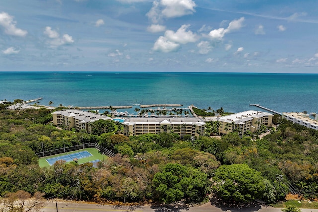 87851 Old Hwy Unit K26, Islamorada, FL 33036 - drone / aerial view of a nearby body of water and apartment complex / building